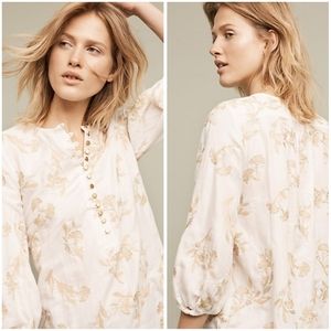 Anthropologie Floreat "Atley Peasant Top"